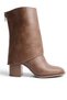 Women's Thermo Rubber Sole Heeled Detachable Leggings Boots - 4