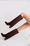 Women's Thermo Rubber Sole Heeled Detachable Long Leg Boots