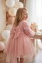 Baby Girl Kids Dress Long Sleeve Bowknot Rose Birthday Party Wedding Special Occasion Evening Dress Girls' Dress 1-5 Years - 3