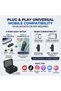 Dual Wireless Lavalier Microphone Set - 2.4G Plug and Play Lapel Mic with Charging Case for iPhone Android Type-C -Black - 6