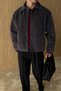 Tenri Short Pile Textured Buttoned Oversize Men's Jacket - 7