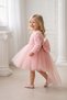 Baby Girl Kids Dress Long Sleeve Bowknot Rose Birthday Party Wedding Special Occasion Evening Dress Girls' Dress 1-5 Years - 5