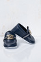 Metal Buckle and Ribbon Detailed Baby Moccasin Shoes - 5