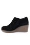 3335 Genuine Leather Casual Women's Shoes-Black Suede - 4