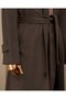 Slim Fit Shirt Collar Raglan Sleeve Long Cashmere Men's Coat Brown T20183-03 - 4