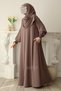 Ahsen Mevlana Ferace Shawl Gift Set Mink - 8