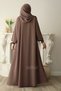 Ahsen Mevlana Ferace Shawl Gift Set Mink - 6