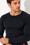 Men's Premium Round Neck Heated Winter Warm Non-Itchy Long Sleeve Thermal Underwear - 3