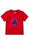 Neon Inferno Retro Pixel Flames & Cyber Grid Kids Graphic T-Shirt - 2