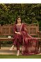 Maroon Slub Rayon Embroidered Three-Piece Kurta Set - FFT8374 | Maroon-Size:L-40-Inches - 3