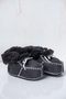 Warm Lace-Up Baby Booties with Fur Inside - Winter Home Boots - 4