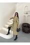 Women's Stand Collar Belted Epaulet Long Trench Coat - 3