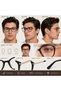 Black & Gold Geometric Acetate Eyeglass Frame - 5