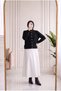 Anais Pearl Buttoned Ribbed Short Cardigan-Zi̇6247 Black
