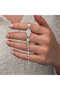 Silver Zircon Stone Fatma Mother Hand Women's Bracelet