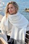 White Color Shoulder Shawl Scarf - 3