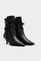 Genuine Leather 019Sza25-828 Black Women's Thin Heel Boots - 4