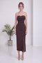 Women's Blazer Jacket Crop Skirt Three-Piece Set Chiffon Slit Detailed Woven Brown, Black, Burgundy - 5