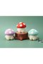 10-Piece Cute Mushroom Clicker Keychain - Stress-Relieving Fidget Toy with Keyboard Switch (Surprise Color) - 2