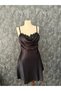 Special Design Feather Detailed 2-Piece Short Dressing Gown and Nightgown Set in a Box - 2