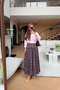 Pleated Plaid Skirt - 4