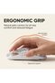 Transparent Dual-Mode Wireless Mouse - 2.4G + Bluetooth Silent Rechargeable Office Mouse with Type-C & Power Indicator - White - 4
