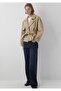 M1110910 Short Trench Coat Jacket Women's Coat Beige - 2