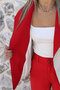 Ecru Standard Size Mini Striped Red Jacket - 6
