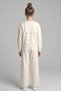 9-14 Years Old Girls' Lace Detailed Oysho Tracksuit Set Cream - 2