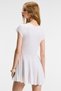 Nurva women's bicycle collar cap sleeve cutout mini white dress - 6