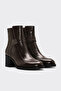 Genuine Leather 757Sza26920 Brown Leather Women's Thick Sole Boots - 4