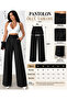 Pleated Fabric Palazzo Trousers - 7