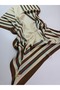 Line Pattern Voile Silk Shawl Scarf Accessory Silk Scarfs - 5