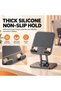 حامل هاتف محمول وجهاز لوحي من شوسون للمكتب، بقاعدة معدنية بالكامل، قابل للتعديل 360 درجة °   حامل دوار قابل للطي - 3