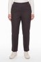Women's Brown Winter High-Waisted Pants with Stone Details on the Waist and Stone and Accessory Details on the Cuffs - 3