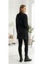 Women's Hooded Zippered Soft Bearded Cardigan with Tie at the Waist - 2