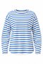 Blue Striped Crew Neck Sweatshirt - 2