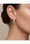Bilancia Square Cut Zircon Stone Oval Hoop Steel Xuping Earrings - 2