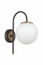 Niva Black Antique White Glass Sconce - 3