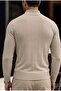 Seka 779 Striped Cotton Slim Fit Men's Half Fisherman Sweater - 4