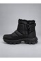Snow Boots with Side Velcro, Non-Slip Sole, Heat Insulated, Soft Inner Lining Kb-5002 Black - 3