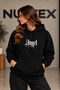 Angel Winged Angel Written 3-Threaded Hooded Regular Fit Sweatshirt - 2
