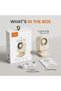 FN08 Mini Portable Clip-on Fan, Multi-functional Rechargeable Desk and Umbrella Fan with Flexible Angle Adjustment - Beige - 8