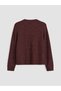 Plum Glitter Women's Knitwear Cardigan - 3