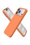 Husa iPhone 18 Pro, Joyshell, Silicon Catifelat, Interior Microfibra, Premium, Portocaliu