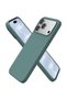 Husa iPhone 18 Pro, Joyshell, Silicon Catifelat, Interior Microfibra, Premium, Verde inchis