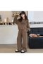 Special Series Carpess Hili Printed 100% Cotton 3 Yarn Spanish Pants Winter Girls' Street Style Track Suit Set