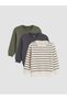 Esvab • Modern & Distinctive Zero Roba Collar Baby Boy Sweatshirt 3-Piece Set
