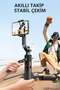 1 Piece Tripod Selfie Stick – with Automatic Pop-Up Stand, Bluetooth Control with Magnet, 360 °   Rotating and 270 °   Adjustable Headboard, Detachable Phone Clip, Black Tt02 - 6