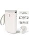 NiiMbot D11 Label Maker- 2021 Bluetooth Mini Thermal Phone Label Printer Easy to use for Food Container Labeling,Kitchen Organization, Home (D11 Printer with 1 Roll 1/2”1-1/2” Thermal Paper)-White